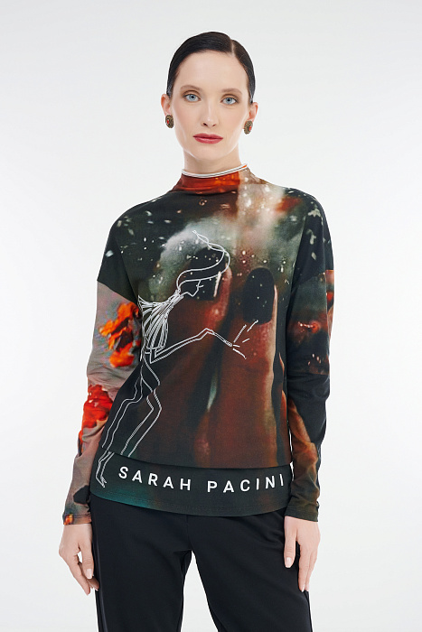Водолазка с принтом Бренд Sarah Pacini