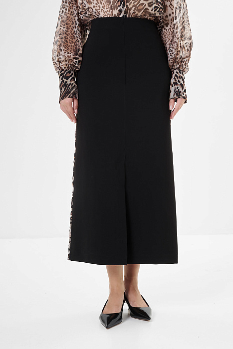 Юбка мидакси из смесовой вискозы Бренд Milva Mi