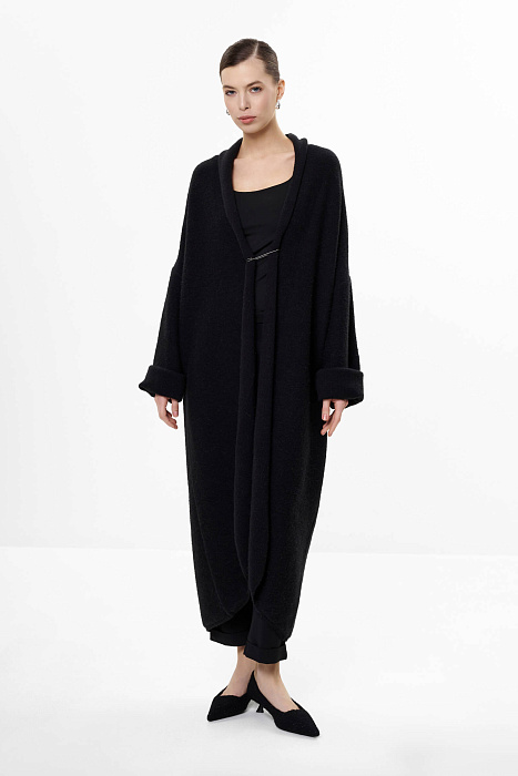 Длинный кардиган из смесовой шерсти альпаки Бренд Sarah Pacini
