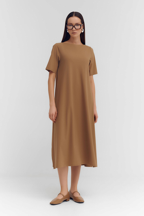 Платье миди с коротким рукавом Бренд Sarah Pacini