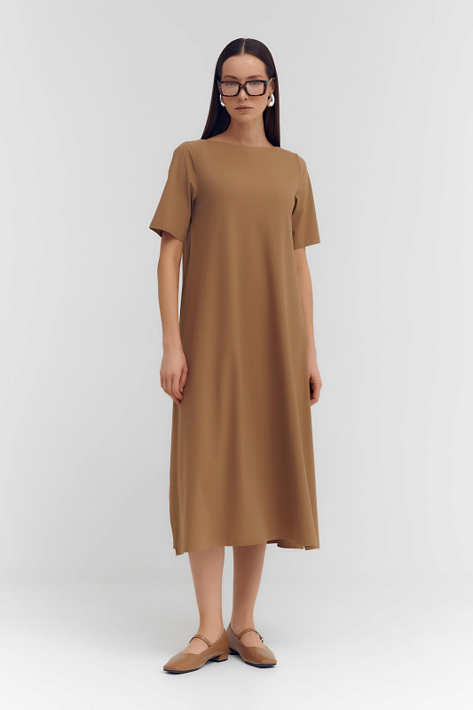 Платье миди с коротким рукавом Бренд Sarah Pacini