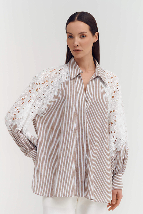 Блузка с вышивкой Бренд Daniela Drei