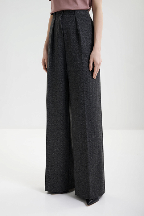 Брюки-палаццо из смесовой вискозы Бренд MM