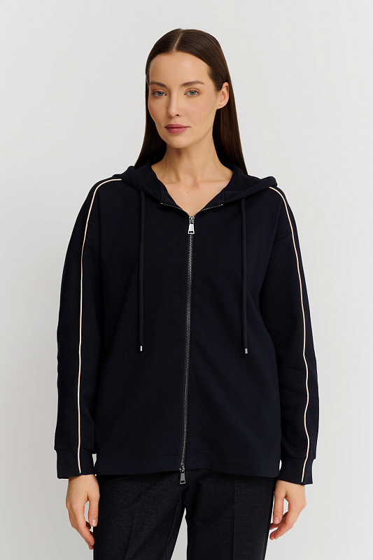 Хлопковая толстовка на молнии Бренд Max Mara
