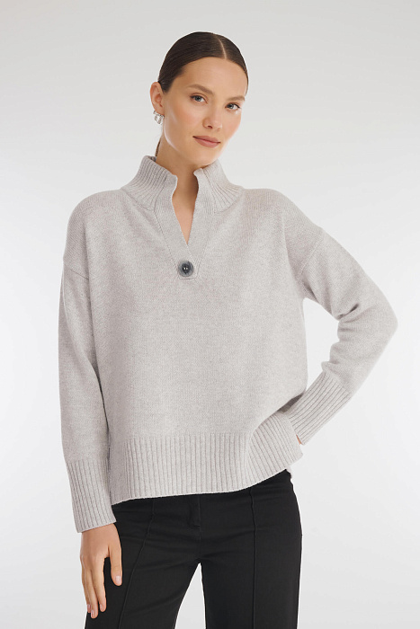 Свитер из шерсти мериноса, кашемира и шелка Бренд Caterina Leman