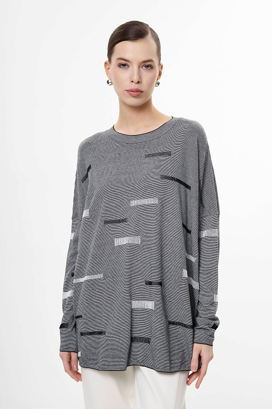 Джемпер свободного кроя Бренд Sarah Pacini