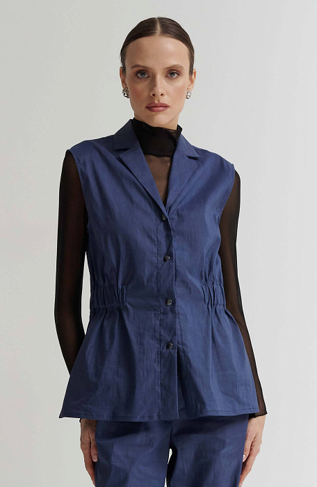 Жилет с английским воротником Бренд Sarah Pacini