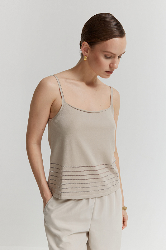 Топ на тонких бретелях Бренд Sarah Pacini