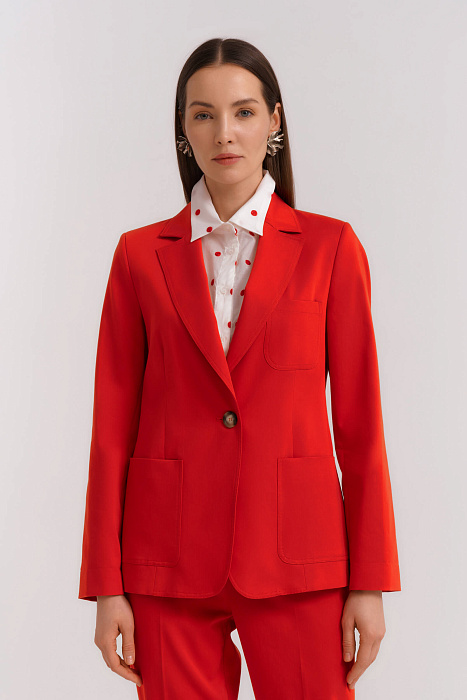 Пиджак с отложным воротником Бренд Diana Gallesi