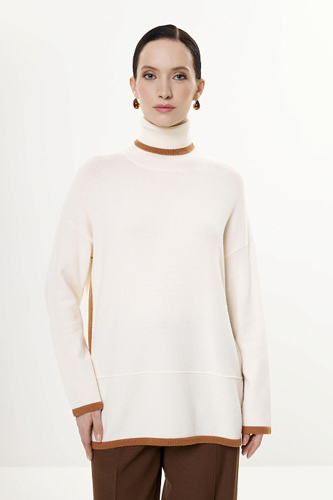 Удлиненный свитер из смесовой вискозы Бренд Diana Gallesi