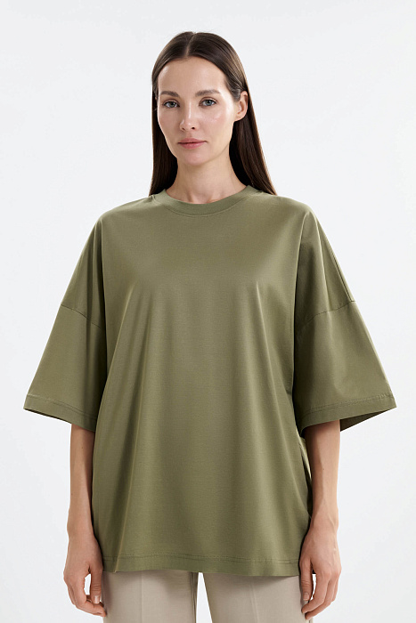 Свободная футболка из 100% хлопка Бренд MM