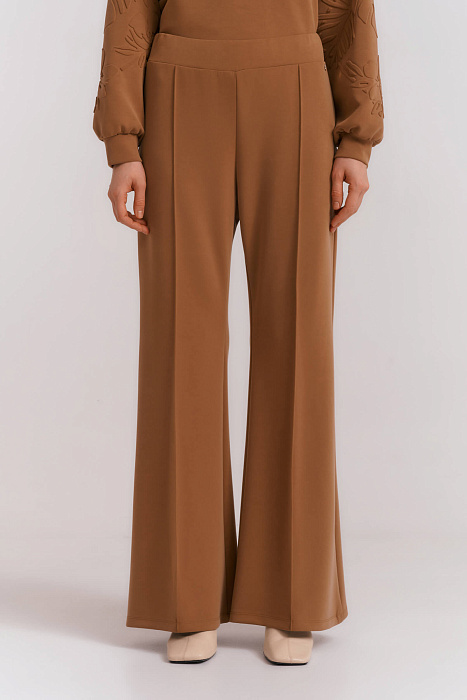 Широкие брюки с простроченными стрелками Бренд Diana Gallesi