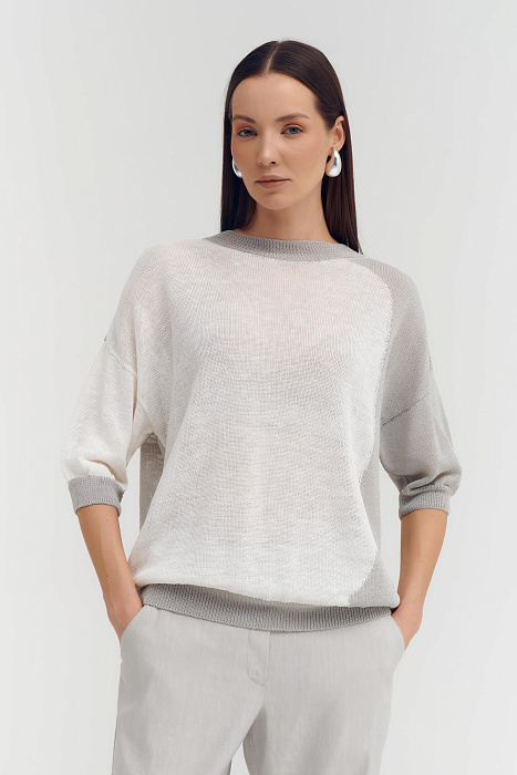 Джемпер с комбинированной расцветкой Бренд Sarah Pacini